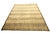 2020s 6'x9' Hand-Knotted Modern Tibetan Wool & Silk Carved Linear Rug in Gold & Green For Sale - Image 5 of 10