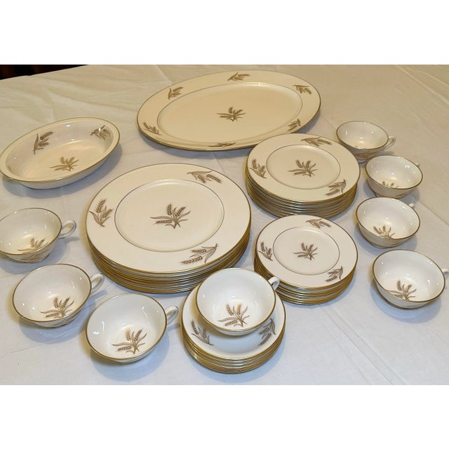 1970s Lenox Harvest China Dinnerware Set- 42 Pieces For Sale - Image 11 of 11