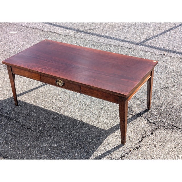 Vintage Craftique Solid Walnut Coffee Table For Sale - Image 12 of 18