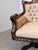 Empire Style Swivel Desk Chair in Leather For Sale - Image 5 of 8