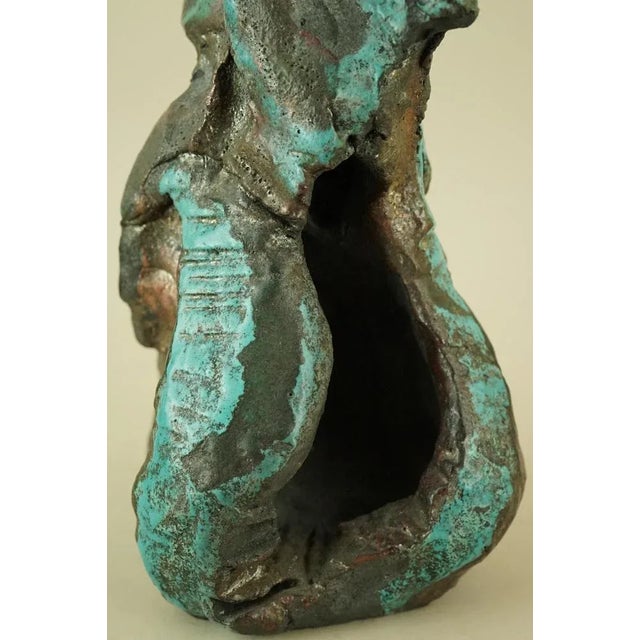 Antonia Campi, Surrealist Sculpture with Metallic Luster, 1960s, Ceramic For Sale - Image 12 of 18