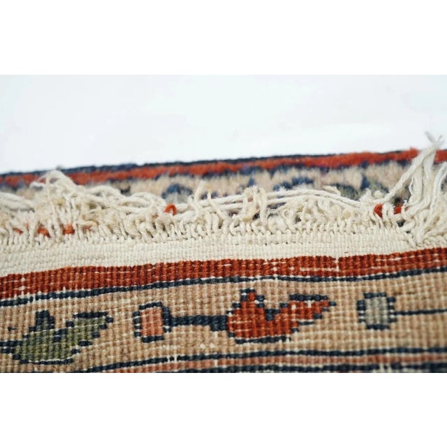 Antique Sarouk Rug 1'8'' x 2'6'' For Sale - Image 4 of 12