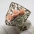 Metal Vintage Italian Handmade Genuine Silver Flower Bouquet Pink Rose Flowers Dollhouse Miniature For Sale - Image 7 of 10