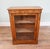 Useful sized Victorian pier cabinet in burr walnut with inlays and ormolu fittings Circa 1880 Glass fronted door opens up...