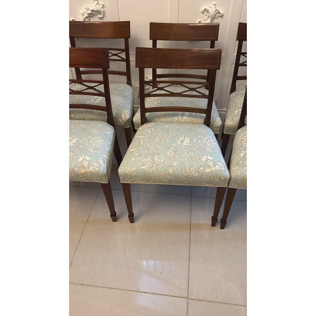 Early 20th Century Antique Edwardian Mahogany Dining Chairs, 1900, Set of 10 For Sale - Image 5 of 18