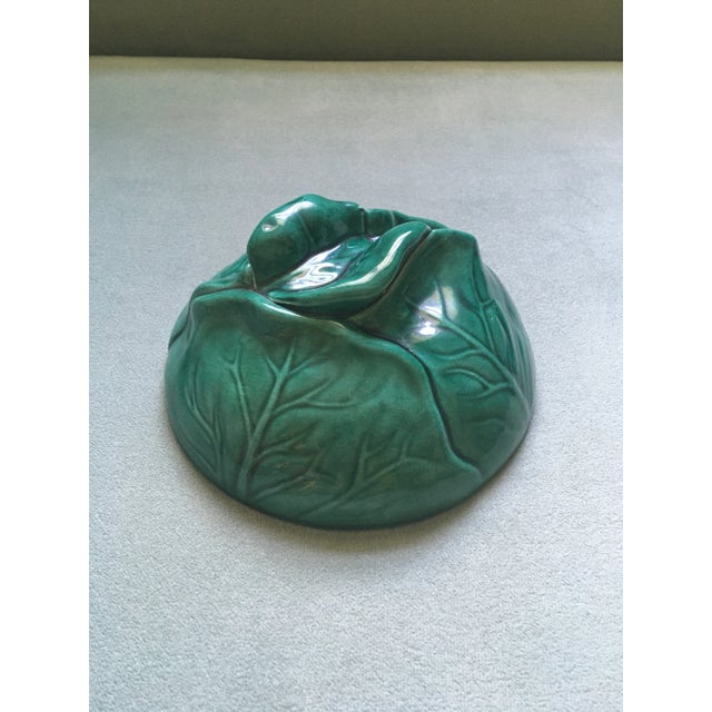 1960s Holland Mold Ceramic Cabbage Covered Dish For Sale In Jacksonville, FL - Image 6 of 13