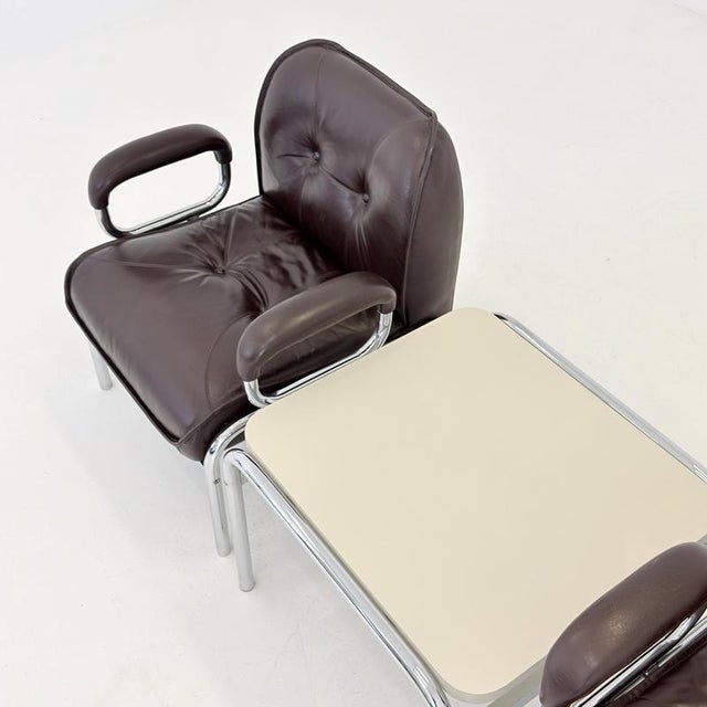 1 of 3 Mid-Century Girsberger Eurochair White Coffee Table, Swiss 1980s For Sale - Image 14 of 18