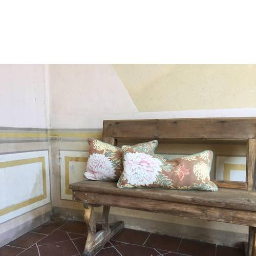 Cushion with Floral Pattern, Italy For Sale - Image 4 of 5