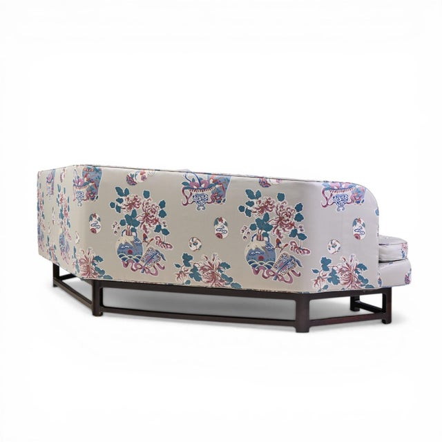 Textile Edward Wormley for Dunbar 6392a Mid Century Janus Sofa For Sale - Image 7 of 9