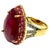 Bochic "Capri" Vintage Natural Ruby & Diamonds Ring Set in 18K Gold & Silver For Sale - Image 15 of 18