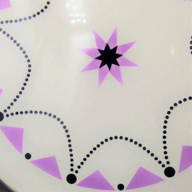 Art Deco Ceramic Cake Plate on Stand, 1920s For Sale - Image 3 of 5