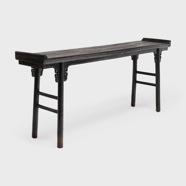 Traditional Chinese Crackled Double Ear Altar Table, C. 1775 For Sale - Image 3 of 5