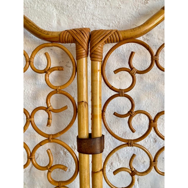 Vintage Italian Wicker Screen, 1960s For Sale - Image 6 of 13