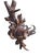 Wood 1900s Black Forest Goat Coat Rack With Glass Eyes For Sale - Image 7 of 8