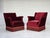 Danish Armchair in Cherry-Red Velour and Ash, 1960s For Sale - Image 18 of 18