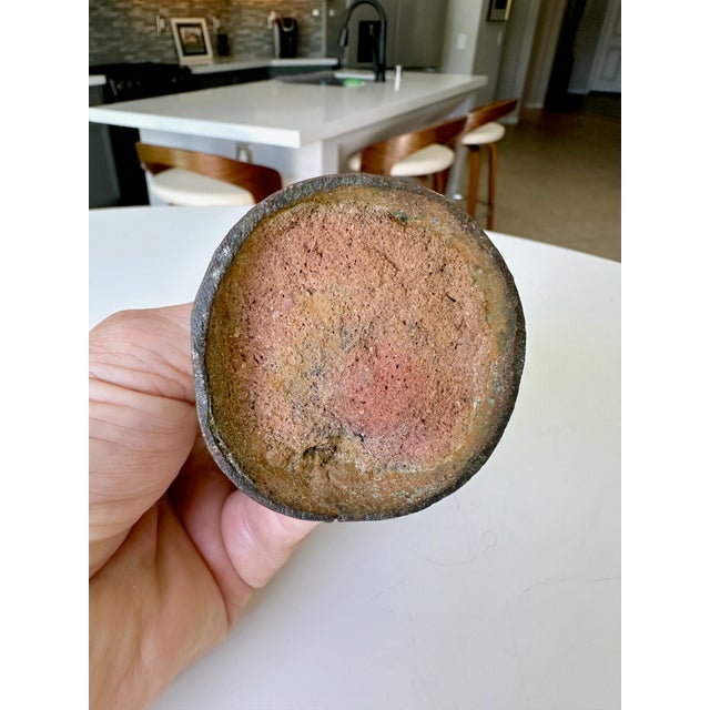 Small Antique Thai Bronze Healing Medicine Buddha Figure Statue For Sale - Image 15 of 16