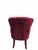 Late 19th Century French Napoleon III Button-Tufted Lounge Chair & Ottoman in Original Red Velvet For Sale In Chicago - Image 6 of 12