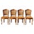 4 Vintage Cane Dining Chairs - Style Louis XV from the 80s Solid wood Chairs - Traditional French Design-good Workmanship...