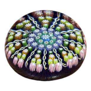 Art Glass Millefiori Paperweight by Flavio Poli For Sale
