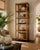 Vintage Coastal Bielecky Brothers-Style Wrapped Rattan Six-Tier Etagere For Sale - Image 4 of 13