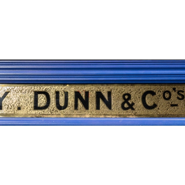 Antique Gray, Dunn & Co. Bakery Display Case in Blue For Sale - Image 9 of 14