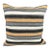 Turkish Hemp Pillow Cushion Natural Beige Black Cushion Cover 20"x20" For Sale