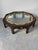 Baker Furniture Collector’s Edition Chinoiserie Octagonal Coffee Table With Brass & Glass Tray Top For Sale - Image 12 of 12