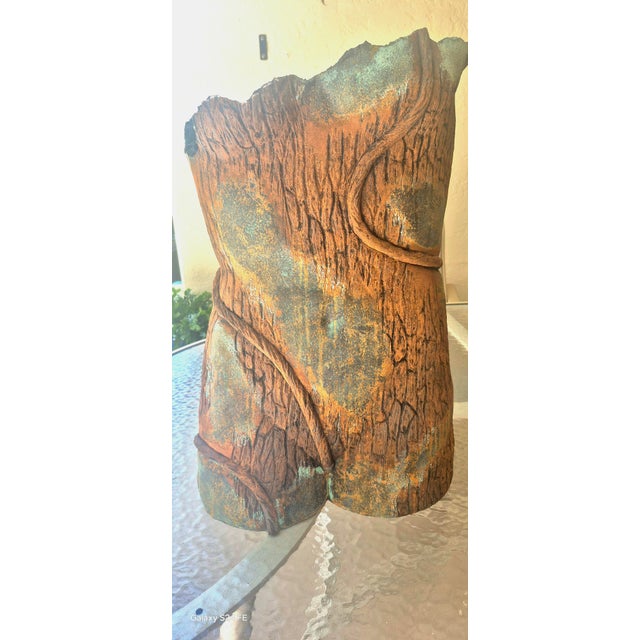 Stunning Female Torso ~ Roku sculpture with copper/ metal "Anguish ~ Ruhn Vorn" @2016 In sculpture, he specializes in...