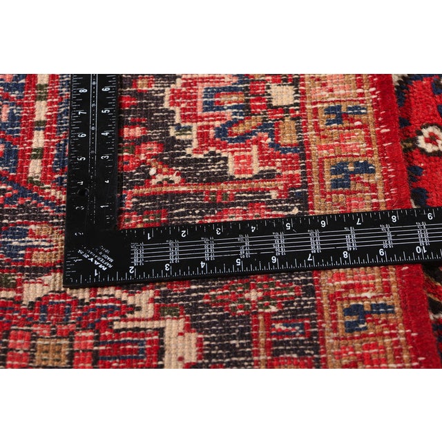 Antique Persian Heriz Rug - 11'07 X 14'01 For Sale In Dallas - Image 6 of 9