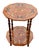 Antique Inlaid Mahogany Octagon Two‑Tier Side Table — Floral Marquetry For Sale - Image 12 of 12