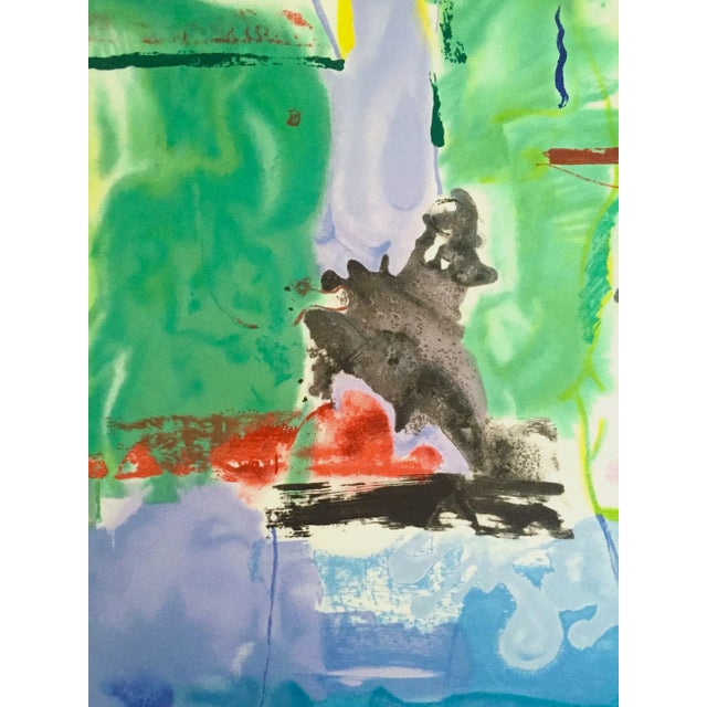 Helen Frankenthaler Vintage Abstract Expressionist Limited Edition Large Hand Pulled Silkscreen Print " Westwind " 1994 For Sale - Image 9 of 13