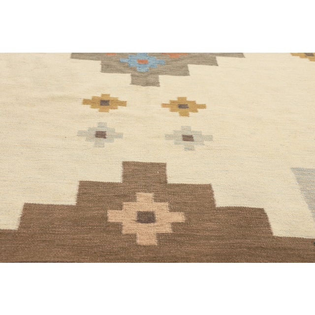 Late 20th Century Vintage Indian Kilim Rug, 07'11 X 09'11 For Sale - Image 5 of 10