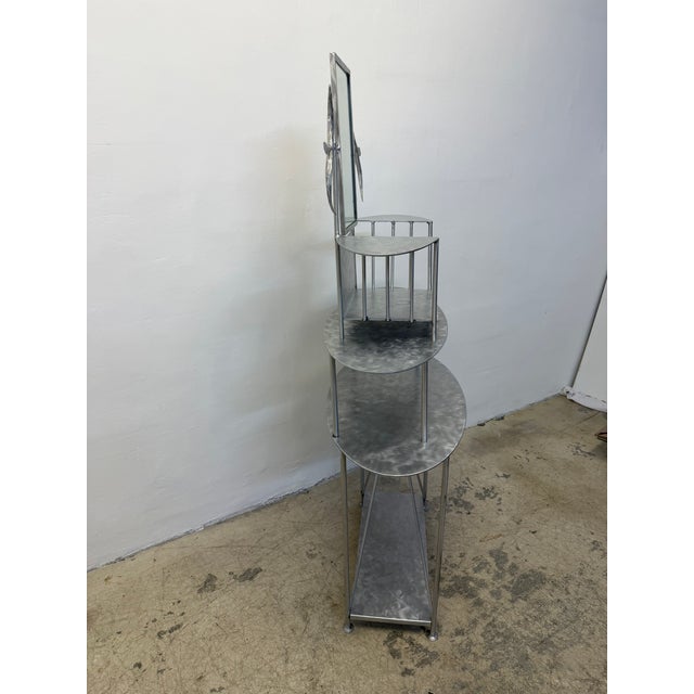 Handcrafted Artisan Entry / Foyer Table or Tall Vanity With Mirror, 1990s For Sale - Image 13 of 18