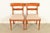 French Provincial Baker Furniture English Regency Carved Maple Side Chairs or Dining Chairs, Pair For Sale - Image 3 of 15