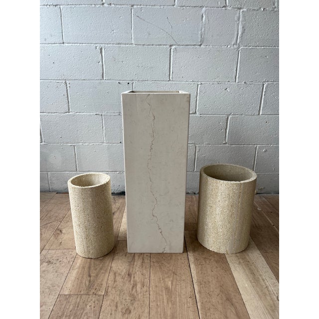 Stone 1980s Postmodern Mactan Stone and Marble Tables, Set of 3 For Sale - Image 7 of 12