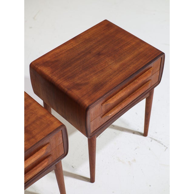 Teak Bedside Tables by Johannes Andersen for Silkeborg Møbelfabrik, Denmark, 1960s, Set of 2 For Sale - Image 10 of 12