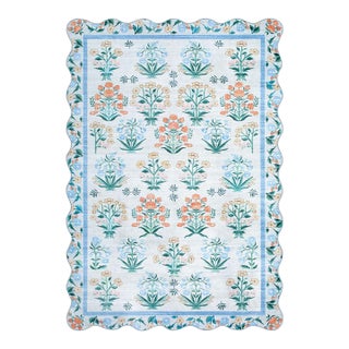 Lavable Machine Woven Rug Blue 3x4 For Sale