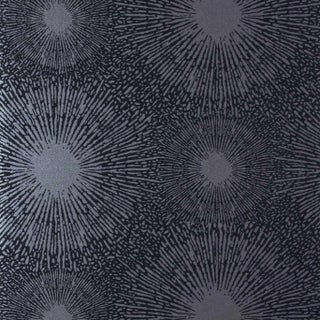 Harlequin Shore Wallpaper in Jet For Sale