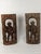 Pair of Mid-Century European Hand-Carved Wood Watchman Figural Relief Panels, Brown For Sale - Image 10 of 12