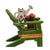 Late 19th Century Vintage Rochard Limoges Porcelain Cat on Adirondack Garden Chair Trinket Box – Circa Late 20th Century For Sale - Image 5 of 10