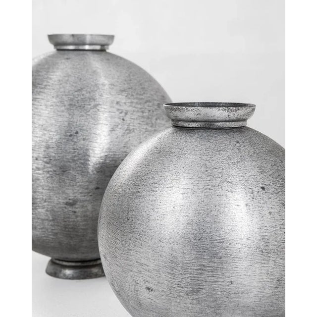 Aluminum Vessels by Lorenzo Burchchiellaro for Incussa, 1960s, Set of 2 For Sale - Image 4 of 7