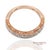 Rose 14k 585 Rose Gold Natural Diamond Milgrain Engraved Band Ring, Size 6.25 For Sale - Image 8 of 12