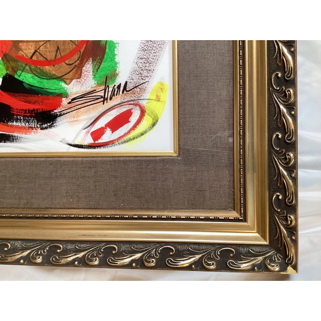 Framed Abstract Paintings on Paper, Mid 20th Century - A Pair For Sale In Philadelphia - Image 6 of 13