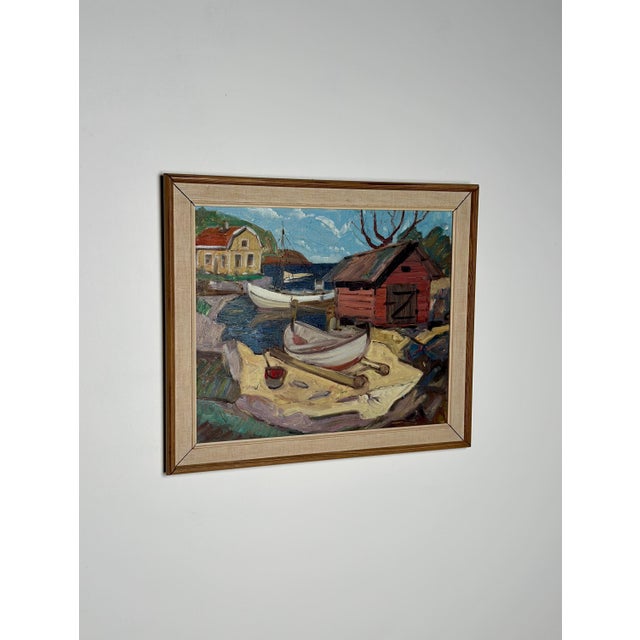 Nils Öberg, Autumn, Offerdalsfjällen Jämtland, 1960s, Oil on Canvas, Framed For Sale - Image 6 of 12