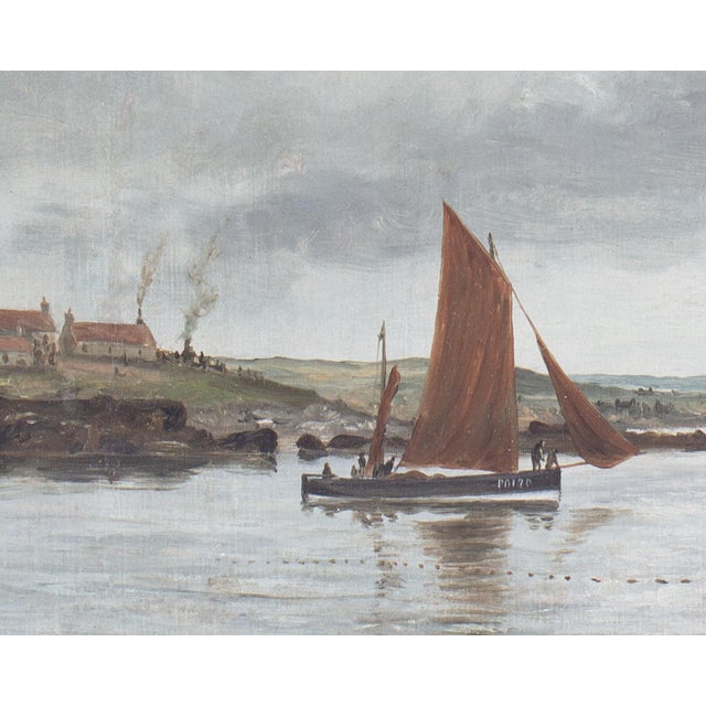 Realism Oil on Canvas Harbor Painting by Alexander Webster For Sale - Image 3 of 8
