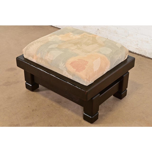 1960s Klaus Rausch Mid-Century Brutalist Geometric Lounge Chair and Ottoman, 1960s For Sale - Image 5 of 14