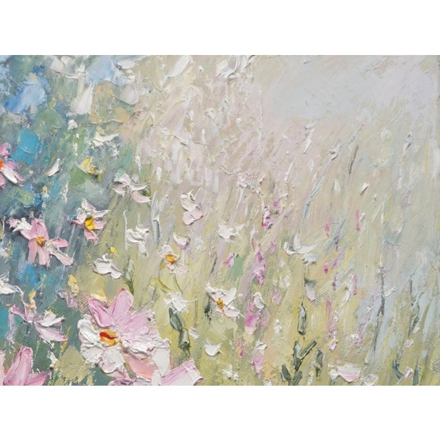 Impressionist Original Oil Painting, Flowers For Sale - Image 3 of 5