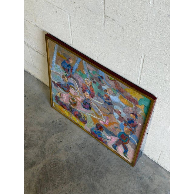 1980s Jens Peter Groth-Jensen Oil Painting on Canvas Danish 1985 For Sale - Image 5 of 10