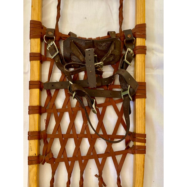 Mid 20th Century Vintage LL Bean Snowshoes Lodge Decor- a Pair For Sale - Image 5 of 6