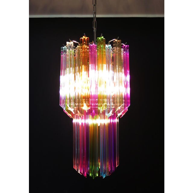Murano Glass Quadrihedrons Prism Mariangela Pendant, 1980s For Sale - Image 10 of 17